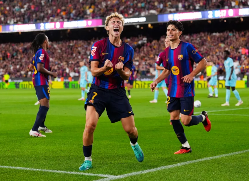 Barcelona vence al Athletic y es líder de LaLiga; Rodri debuta con los blaugranas