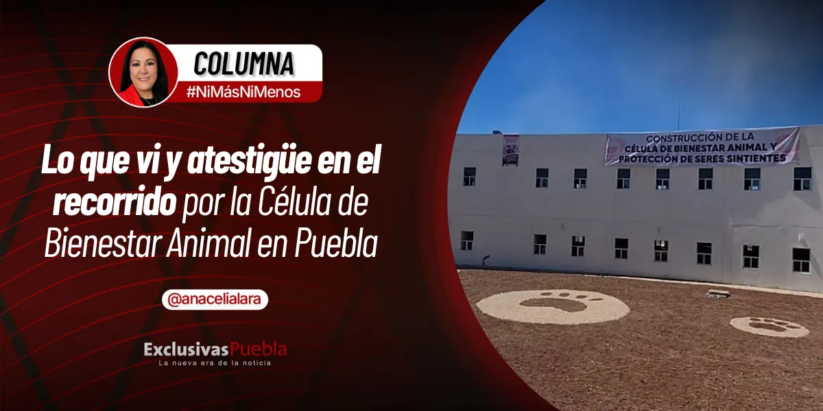 LO QUE VI Y ATESTIGÜÉ EN EL RECORRIDO POR LA CÉLULA DE BIENESTAR ANIMAL DE PUEBLA