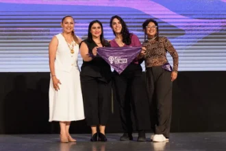 La activista Olimpia Coral presenta la proyección de su documental Llamarse Olimpia en el Auditorio de la Reforma