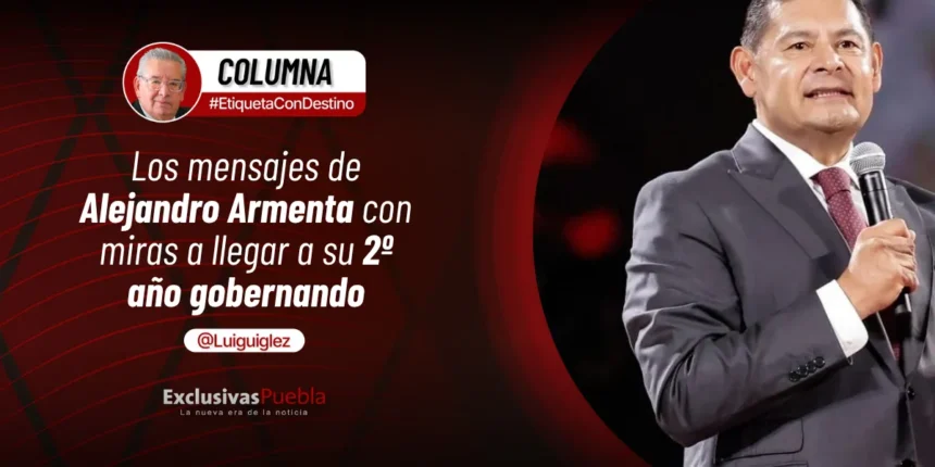 Los mensajes de Alejandro Armenta con miras a llegar a su 2º año gobernando