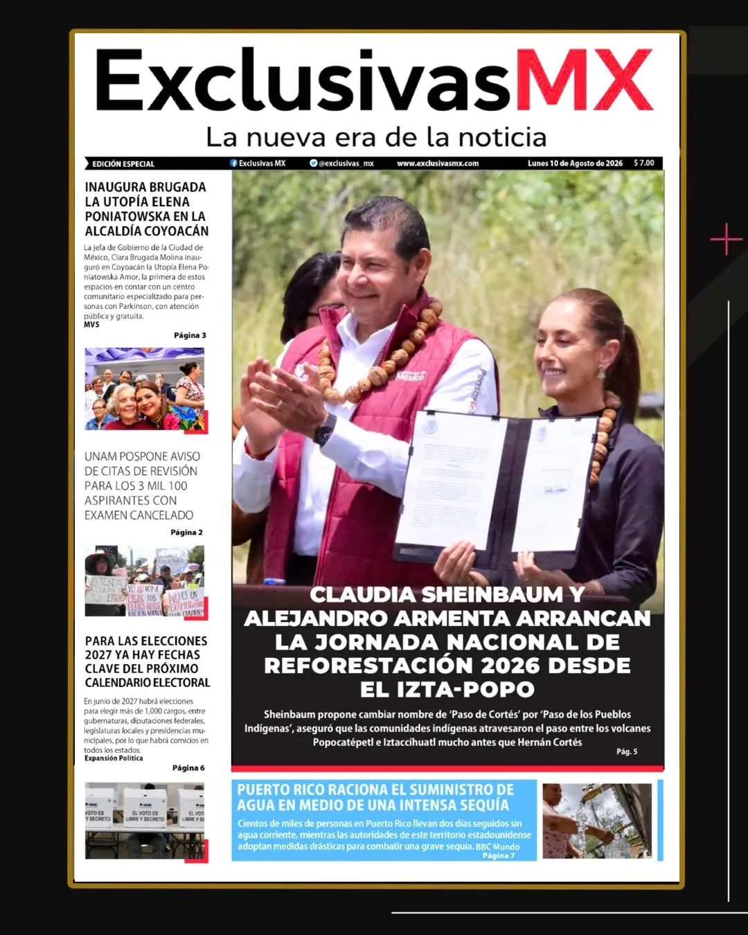 PORTADA MÉXICO 10 DE AGOSTO