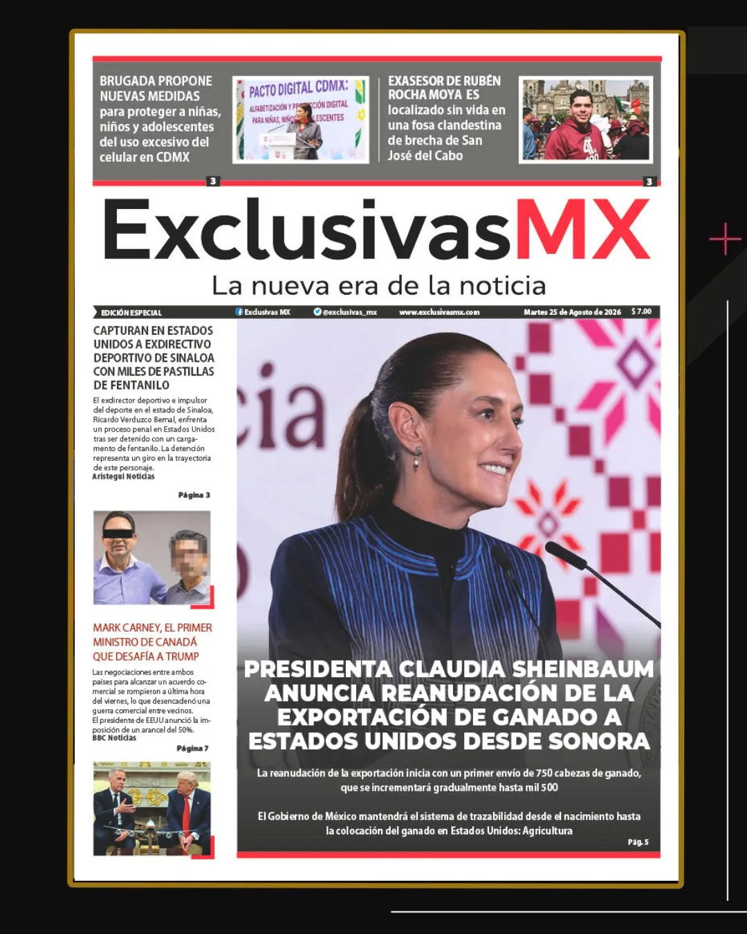 PORTADA MÉXICO 25 DE AGOSTO