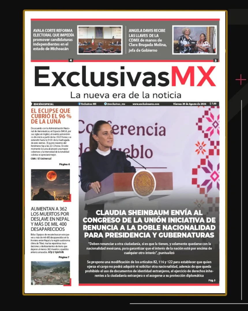 PORTADA MÉXICO 28 DE AGOSTO