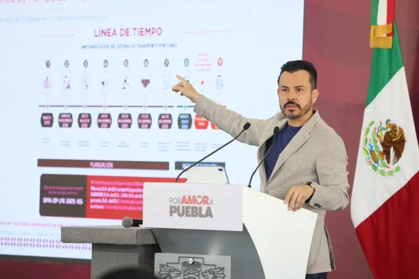 Sistema de Transporte por Cable en Puebla beneficiará a 774 mil personas, García Parra