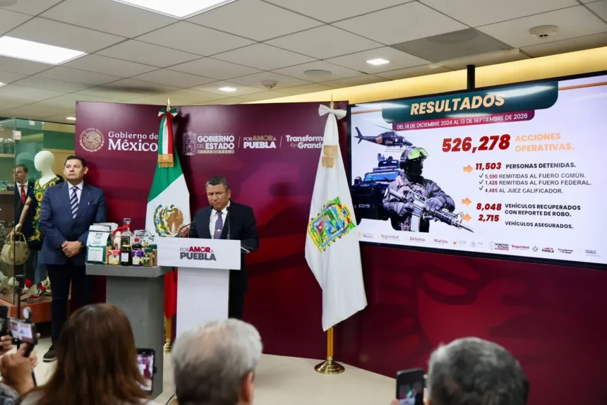 Alejandro Armenta consolida avances en seguridad con coordinación interinstitucional y uso de inteligencia