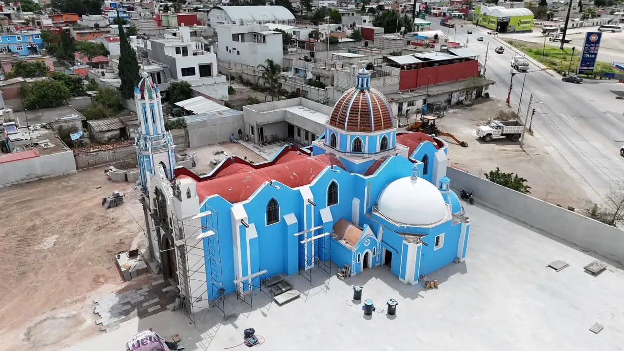 Avanzan trabajos de rehabilitación en la iglesia y atrio de Santo Ángel