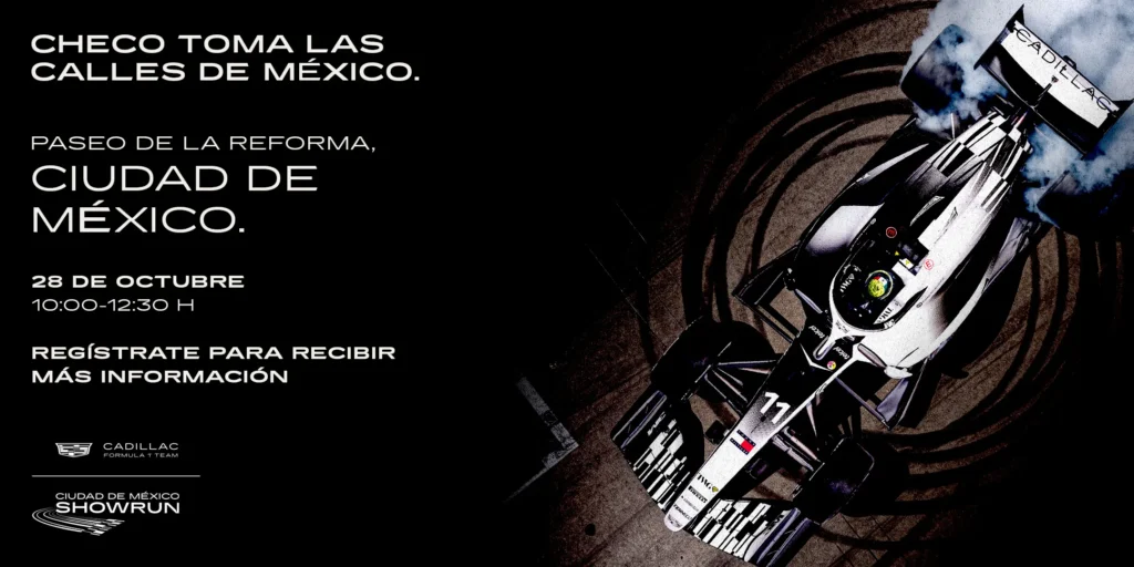 Checo Pérez y Cadillac rugirán en Reforma
