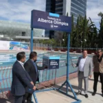 Colocan primera piedra del techado de la alberca olímpica en el Centro Acuático Universitario BUAP