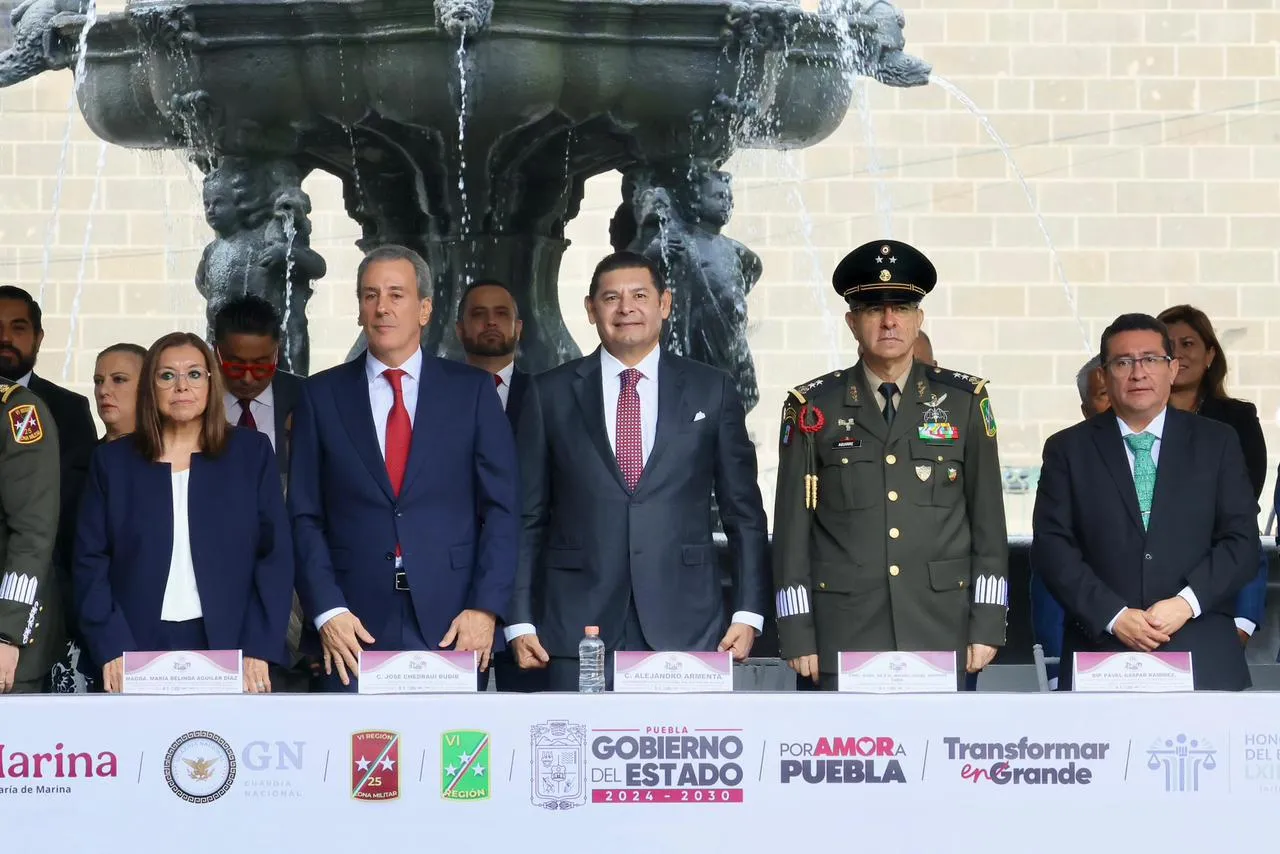 Con colocación del Bando Solemne, Puebla inicia festejos por el 216 Aniversario de la Independencia
