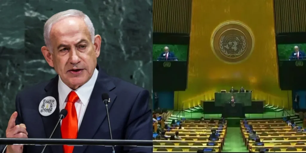 Delegados abandonan la ONU durante discurso de Netanyahu