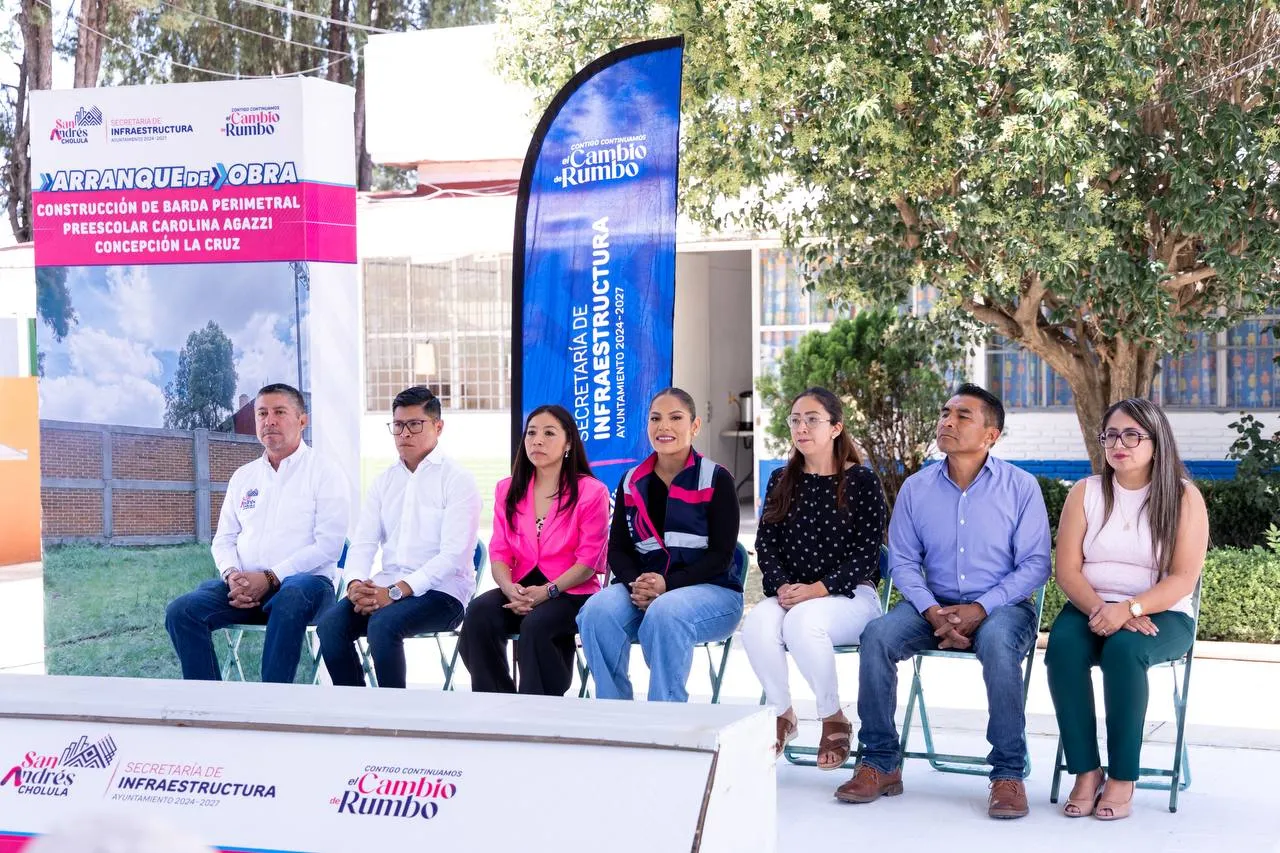 Destina Lupita Cuautle obra para mejorar la seguridad de preescolar en inspectoría Concepción La Cruz