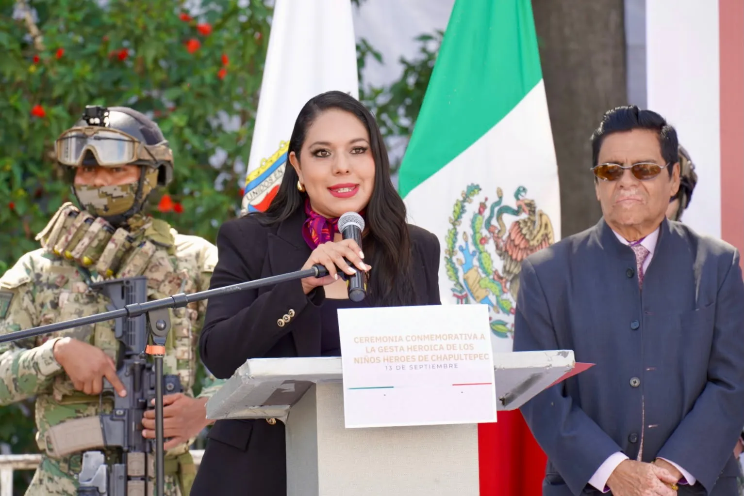 Encabeza Tonantzin Fernández ceremonia conmemorativa de la Gesta Heroica de los Niños Héroes de Chapultepec