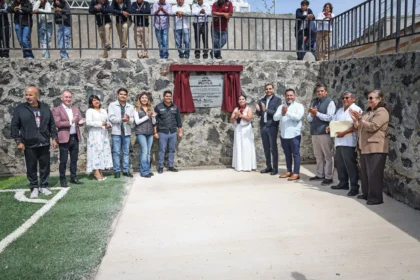 Fortalece Omar Muñoz infraestructura educativa en San Lorenzo Almecatla