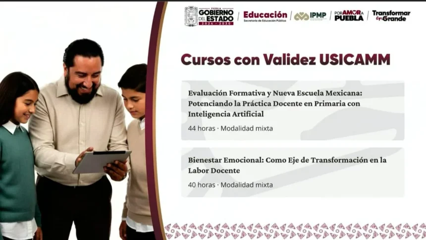 Instituto de Profesionalización del Magisterio Poblano amplía capacitación para docentes cursos de IA y bienestar emocional