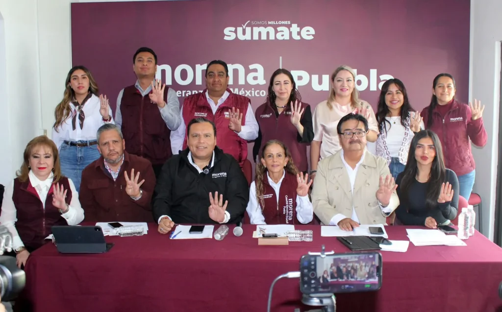 Morena Puebla Bienestar para el pueblo y cero impunidad para quienes violen la ley