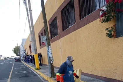 OOSLSPCH mantiene labores de limpieza tras la 76.ª Feria Milenaria de San Pedro Cholula