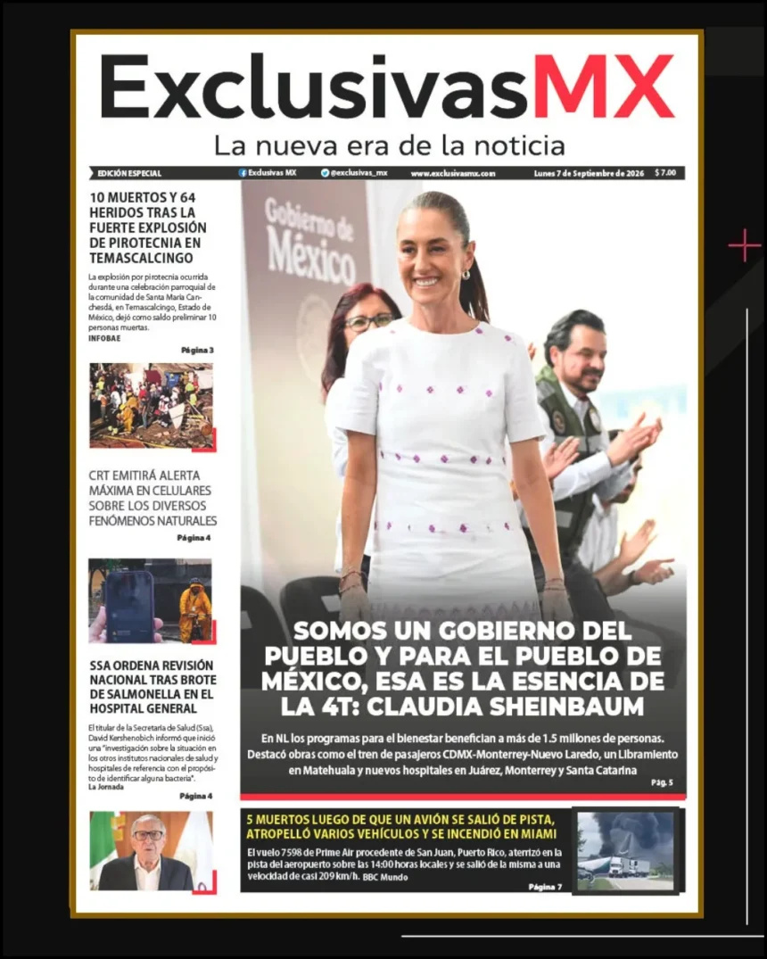 PORTADA MÉXICO 07 DE SEPTIEMBRE