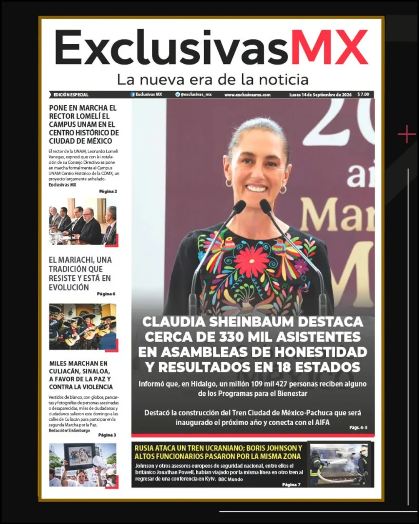 PORTADA MÉXICO 14 DE SEPTIEMBRE