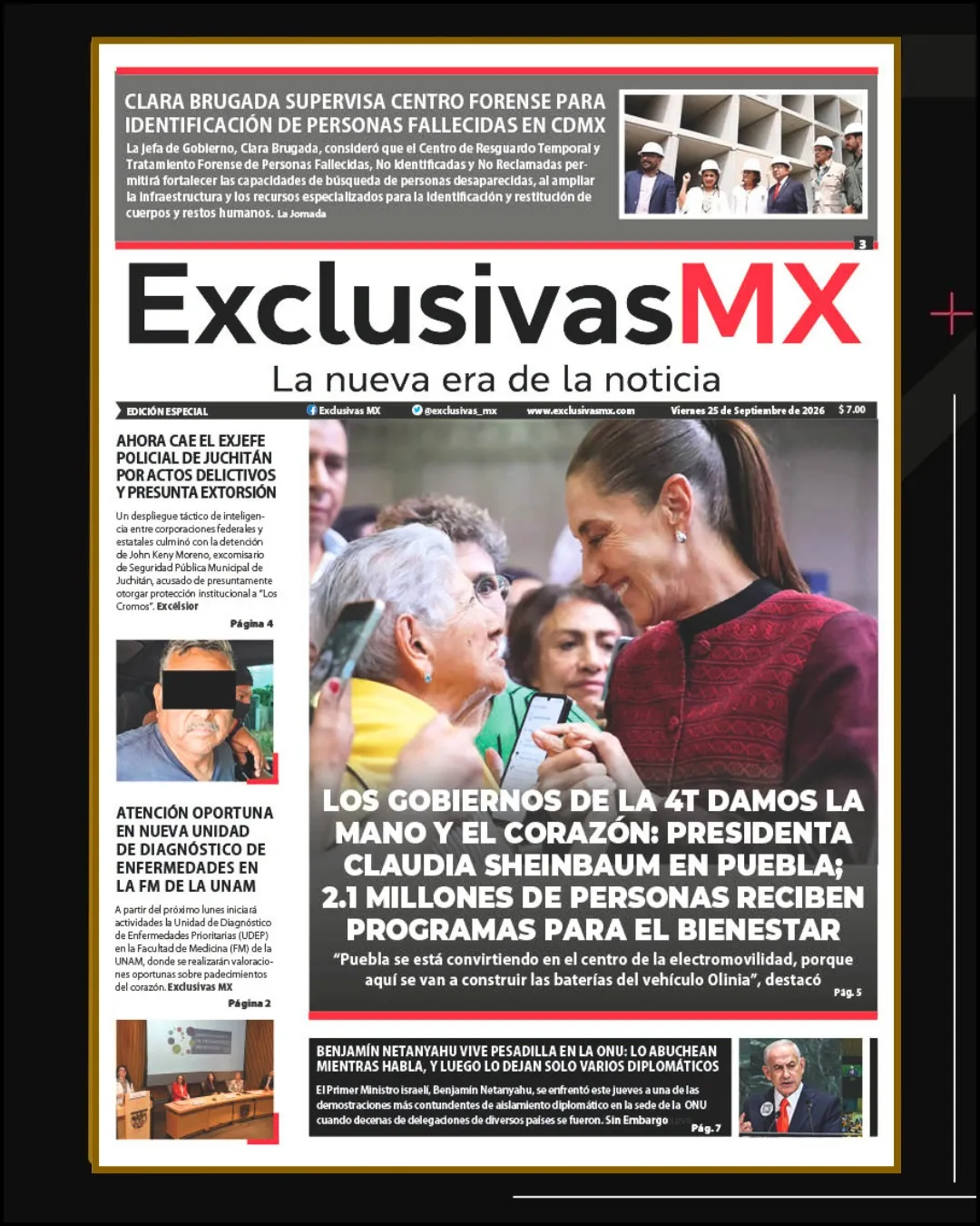 PORTADA MÉXICO 25 DE SEPTIEMBRE