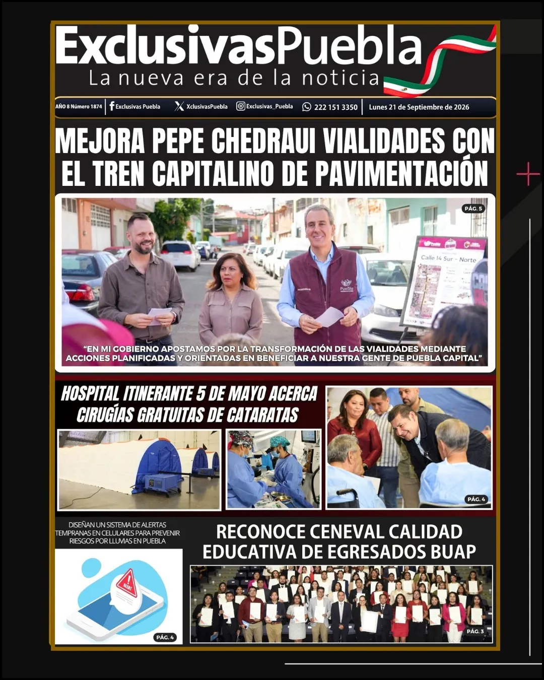 PORTADA PUEBLA 21 DE SEPTIEMBRE