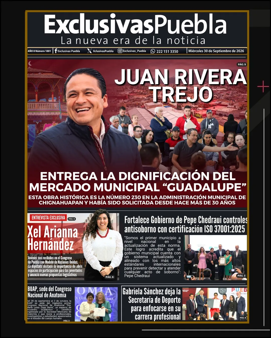 PORTADA PUEBLA 30 DE SEPTIEMBRE