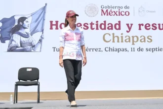 PRESIDENTA CLAUDIA SHEINBAUM ANTE CERCA DE 70 MIL CHIAPANECOS