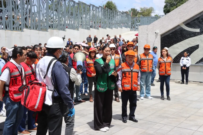 Realiza Congreso del Estado ejercicio de evacuación previo al Segundo Simulacro Nacional 2026
