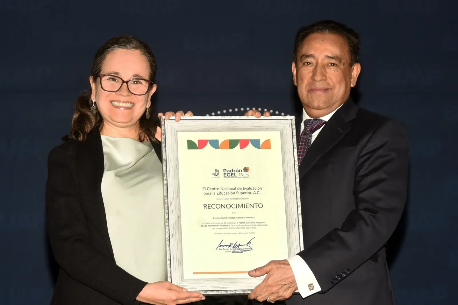 Reconoce Ceneval calidad educativa de egresados BUAP