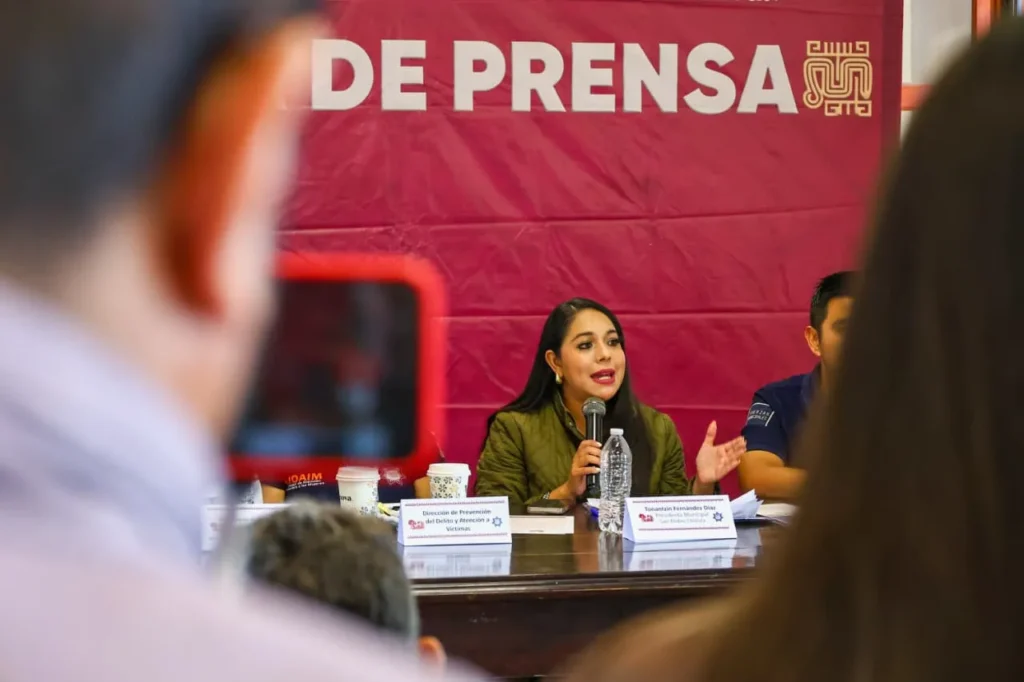 Tonantzin Fernández consolida acciones de seguridad y proximidad social en San Pedro Cholula