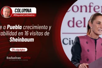 Urge a Puebla crecimiento y estabilidad en 16 visitas de Sheinbaum