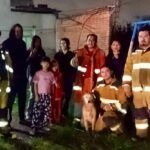 Bomberos de Cuautlancingo rescatan a canino