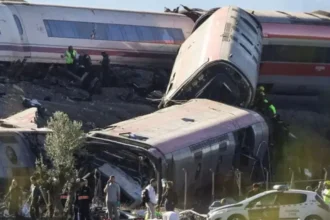 Choque de trenes en España
