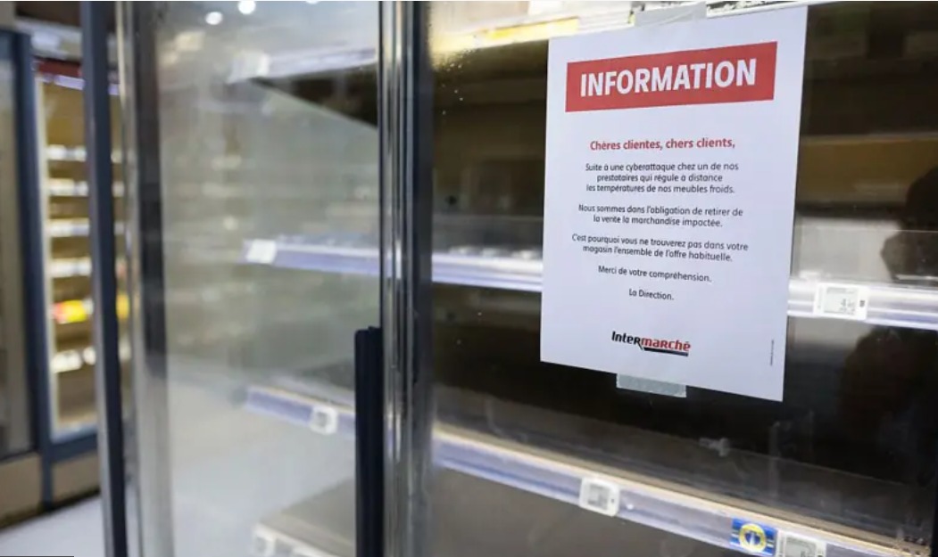 Ciberataque contra supermercados de Francia provoca pérdidas millonarias por alimentos echados a perder