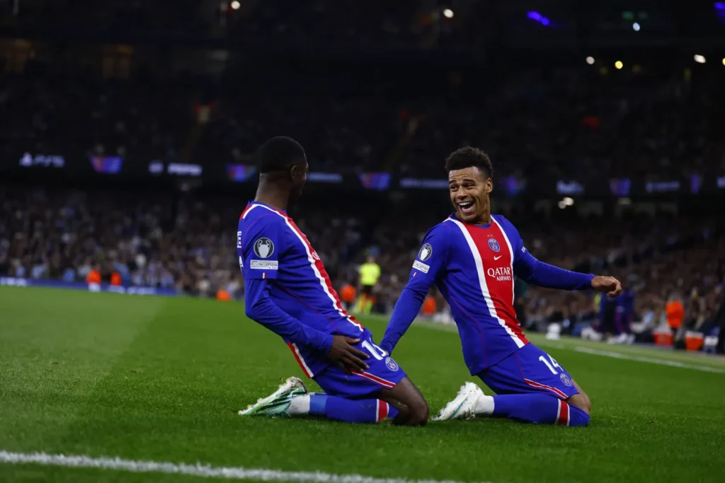 En gran momento el PSG goleó a domicilio al Manchester City por la Champions League
