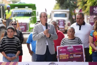 Encabeza Pepe Chedraui trabajos de rehabilitación vial en San Baltazar Campeche