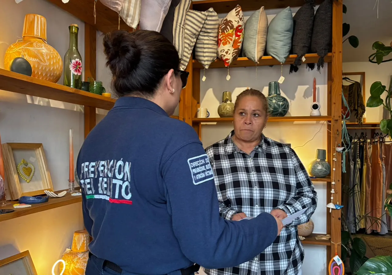 Fortalece Tonantzin Fernández acciones para prevenir extorsiones en comercios de San Pedro Cholula