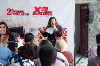 Hasta las puertas de las colonias, la diputada Xel Arianna Hernández lleva su Segundo Informe de Actividades