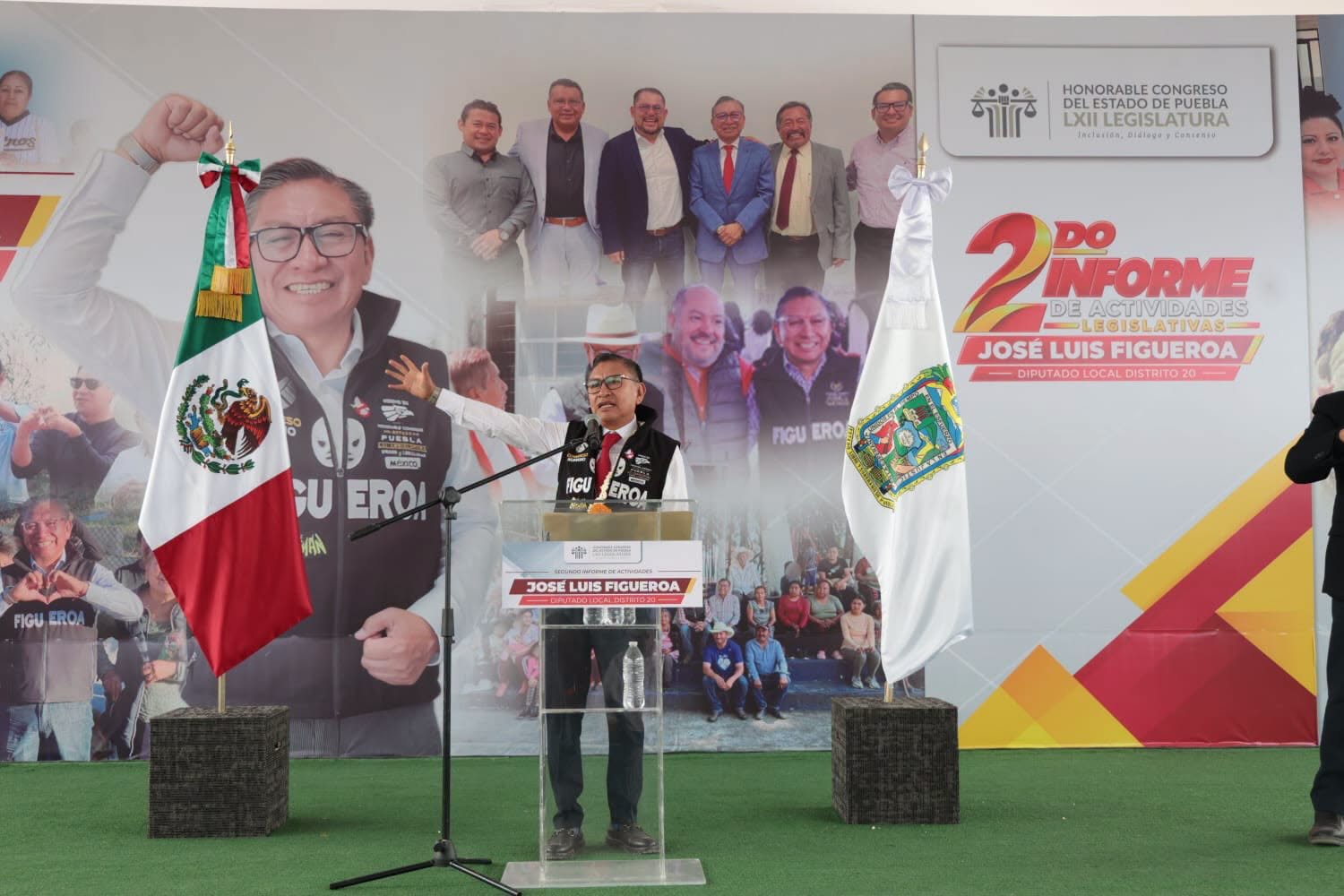 José Luis Figueroa destaca obras y reformas en su segundo informe legislativo