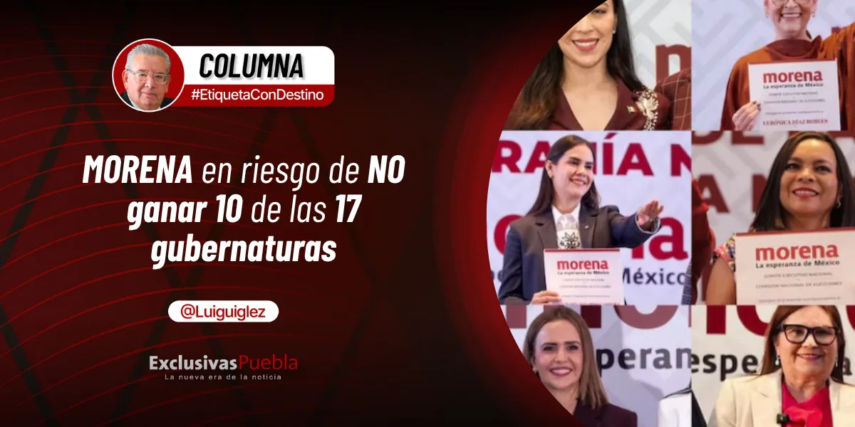 MORENA en riesgo de NO ganar 10 de las 17 gubernaturas