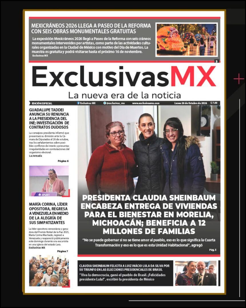 PORTADA MÉXICO 26 DE OCTUBRE