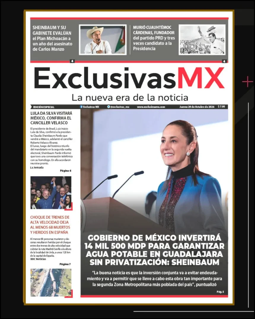PORTADA MÉXICO 29 DE OCTUBRE