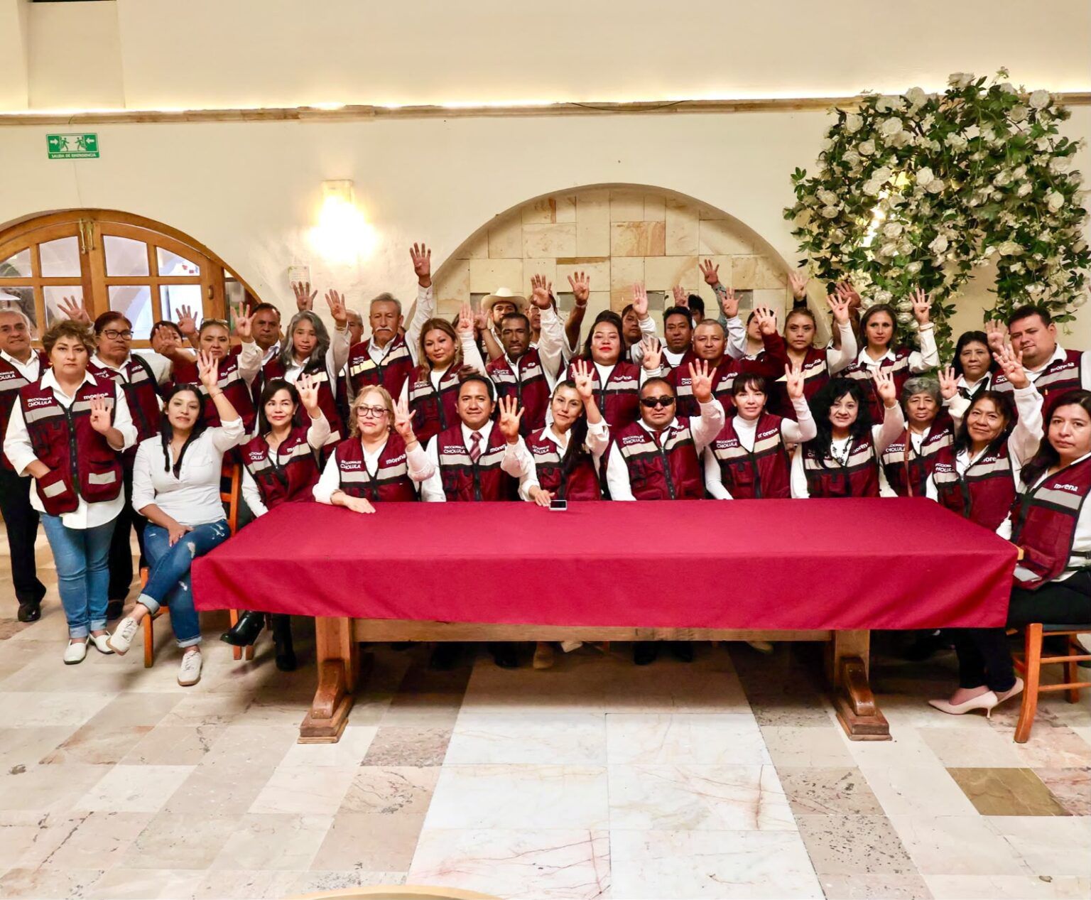 Presidentes y Secretarios seccionales de Morena piden a Tonantzin Fernández inscribirse para coordinar la Defensa de la Transformación en San Pedro Cholula