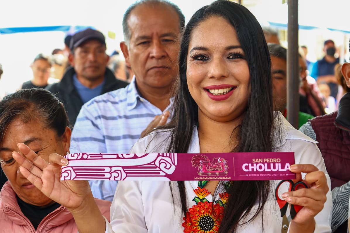 Prioriza Tonantzin Fernández obras con sentido social en San Pedro Cholula