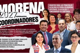 Registro para las principales alcaldías de Puebla en Morena diputados, ex alcaldes y funcionarios en contienda